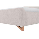 GESTOFFEERD BED 180 cm x 200 cm, hout, kunststof, textiel, houtmateriaal parel thumbnail 2