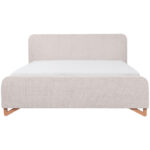 GESTOFFEERD BED 180 cm x 200 cm, hout, kunststof, textiel, houtmateriaal parel thumbnail 4