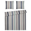 TWEEZIJDIGE BEDDENBANK mako satijn blauw