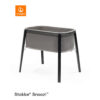 Wieg Snoozi beuken 59,7/76/87,1 cm zwart, grijs