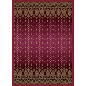 DECORATIEVE DEKEN GOUD DECOR 240/250 cm rood