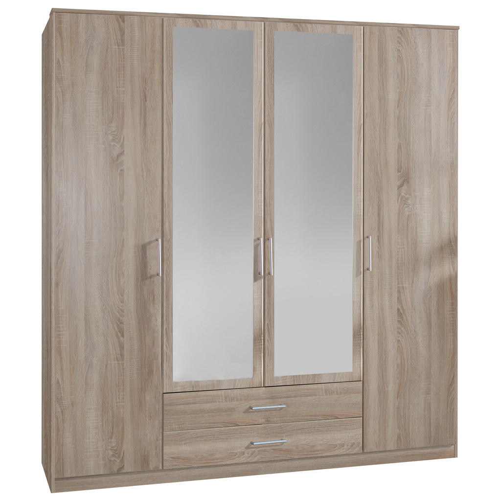 KAST MET KLASSIEKE DEUREN, eikenkleur