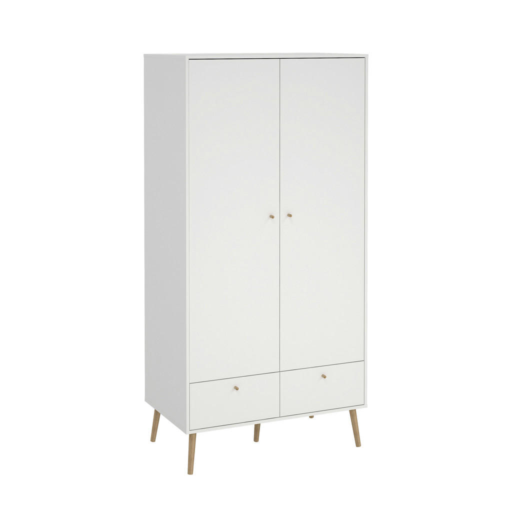 KAST MET KLASSIEKE DEUREN, wit