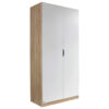 KAST MET KLASSIEKE DEUREN, wit, sonoma eiken