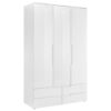 KAST MET KLASSIEKE DEUREN, wit, hoogglans