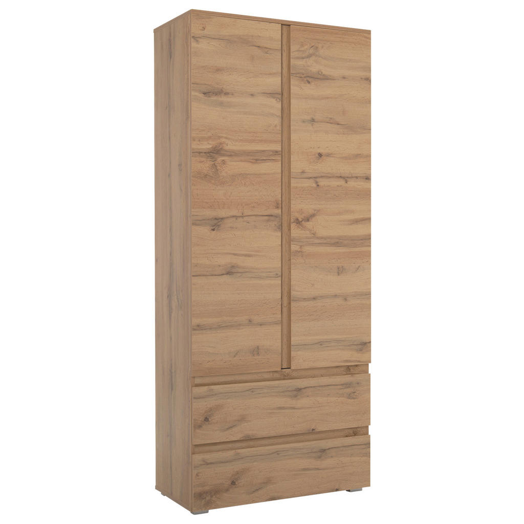 KAST MET KLASSIEKE DEUREN, eikenkleur