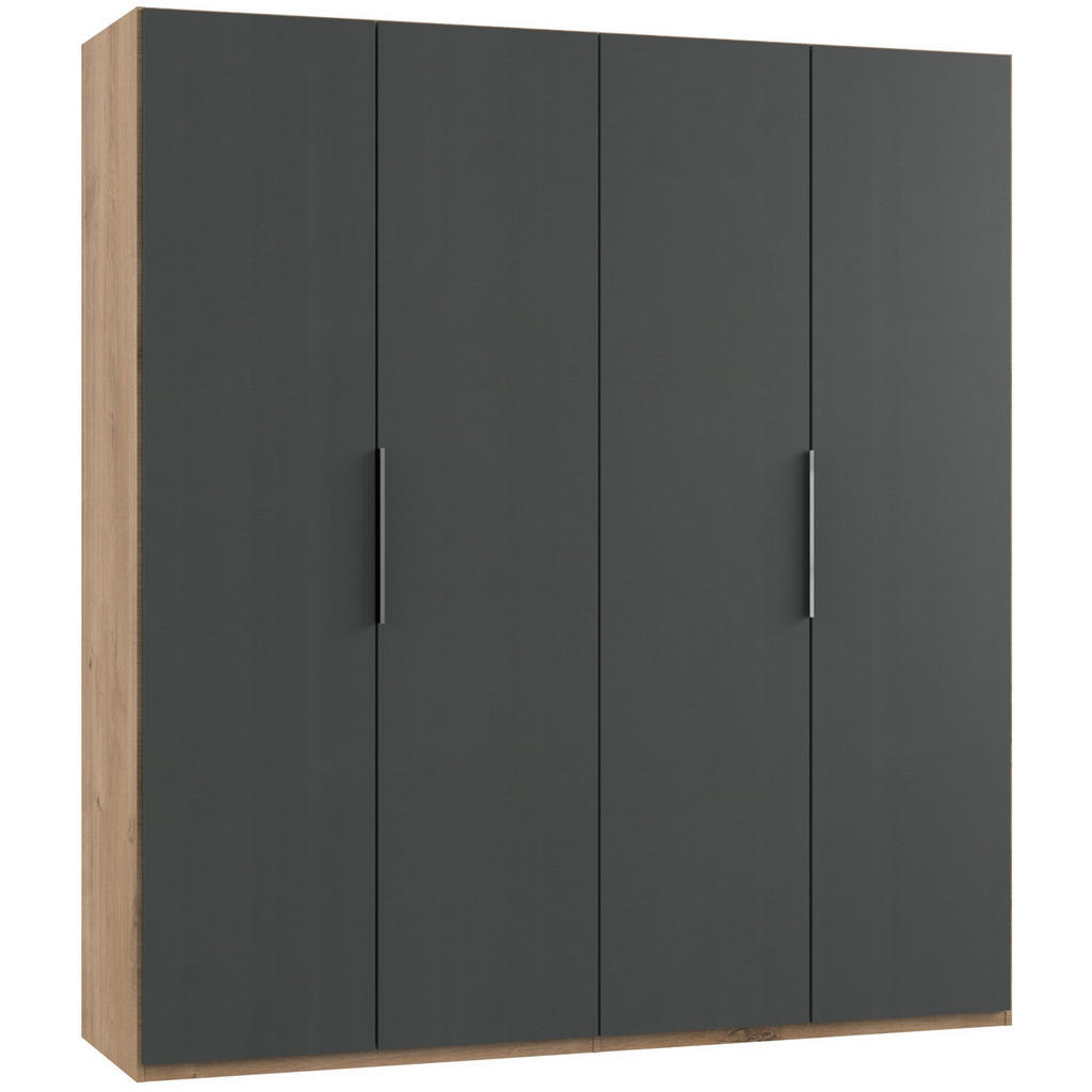 KAST MET KLASSIEKE DEUREN, grafietkleuren, eikenkleuren
