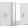 KAST MET KLASSIEKE DEUREN, wit