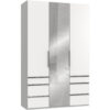 KAST MET KLASSIEKE DEUREN, wit