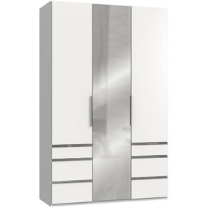 KAST MET KLASSIEKE DEUREN, wit