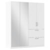 KAST MET KLASSIEKE DEUREN, wit