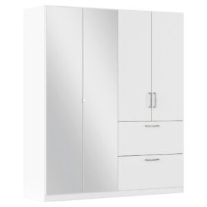 KAST MET KLASSIEKE DEUREN, wit