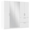 KAST MET KLASSIEKE DEUREN, wit