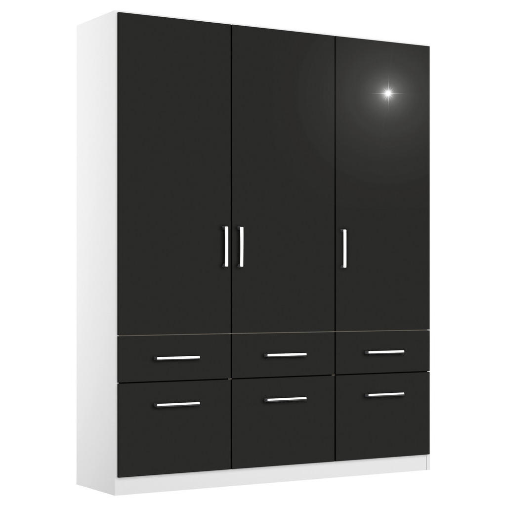 KAST MET KLASSIEKE DEUREN, grijs, wit