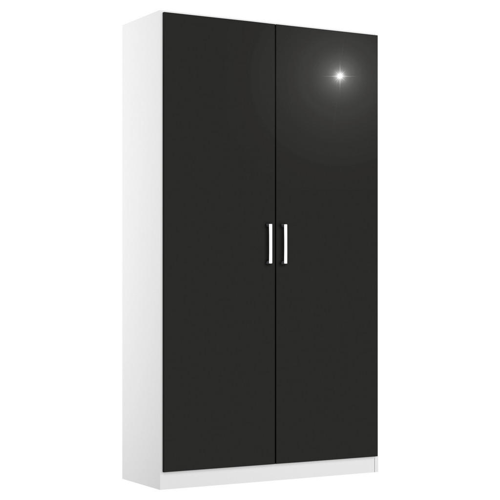 KAST MET KLASSIEKE DEUREN, grijs, wit