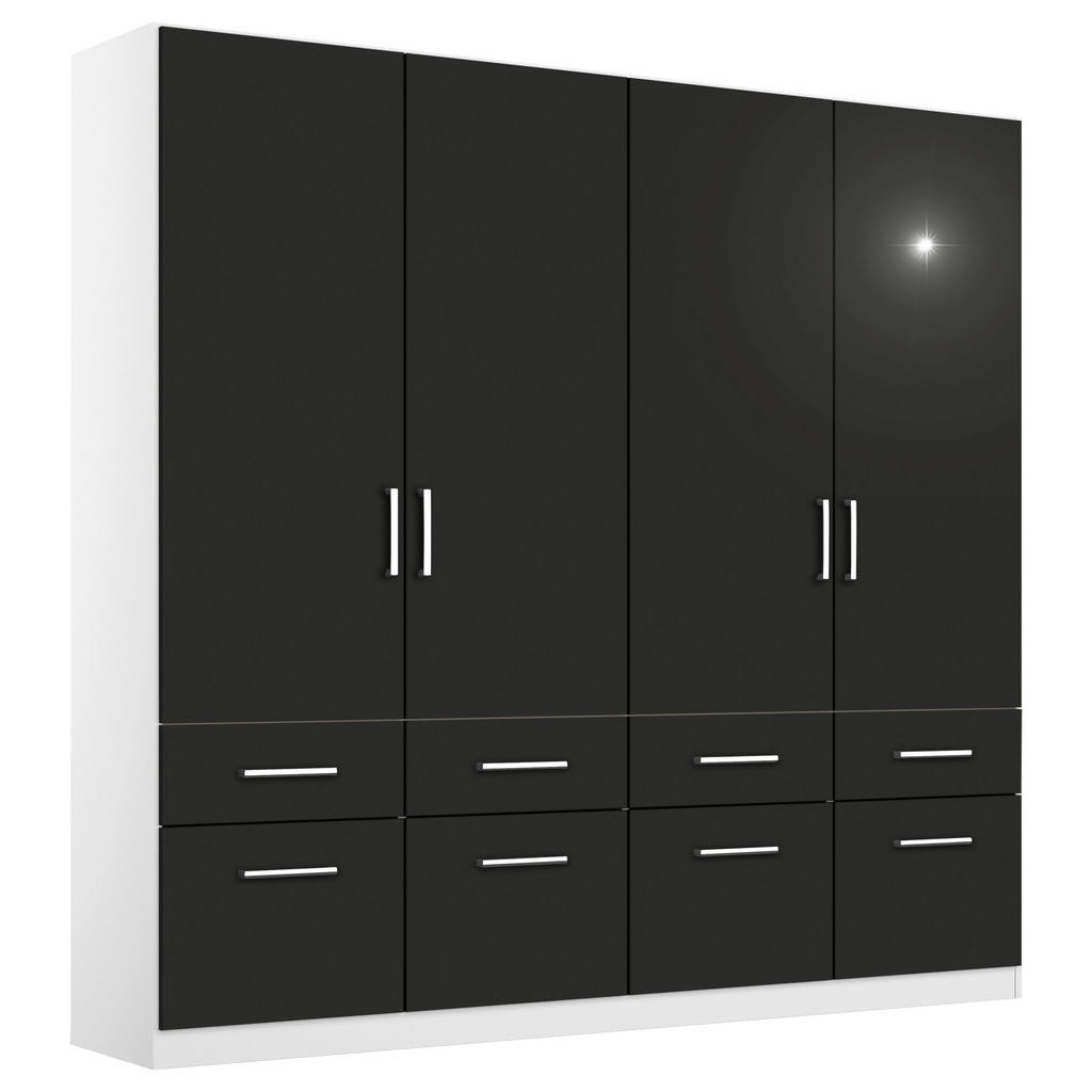 KAST MET KLASSIEKE DEUREN, grijs, wit