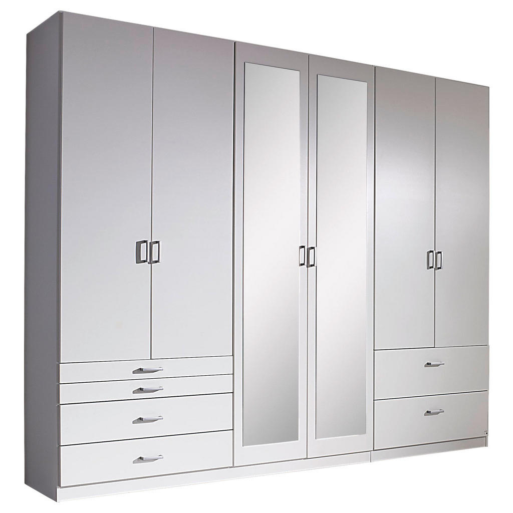KAST MET KLASSIEKE DEUREN, wit