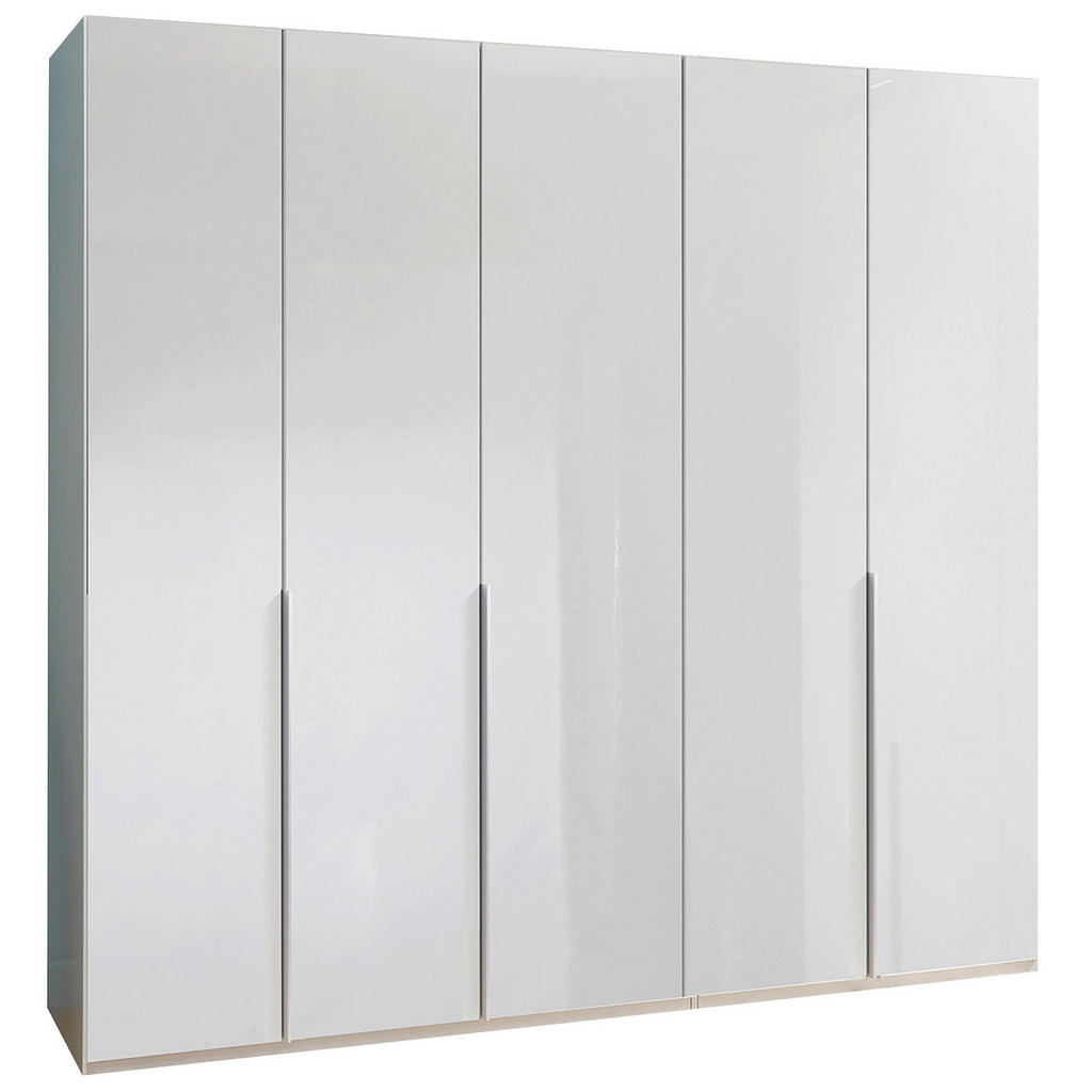 KAST MET KLASSIEKE DEUREN, wit, wit, hoogglans