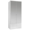 KAST MET KLASSIEKE DEUREN, wit