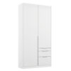 KAST MET KLASSIEKE DEUREN, wit