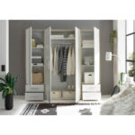 KAST MET KLASSIEKE DEUREN, wit, sonoma eiken thumbnail 6