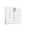 KAST MET KLASSIEKE DEUREN, wit
