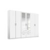 KAST MET KLASSIEKE DEUREN, wit