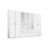 KAST MET KLASSIEKE DEUREN, wit