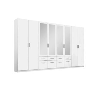 KAST MET KLASSIEKE DEUREN, wit