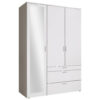 KAST MET KLASSIEKE DEUREN, wit