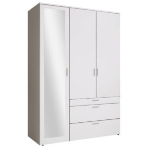 KAST MET KLASSIEKE DEUREN, wit