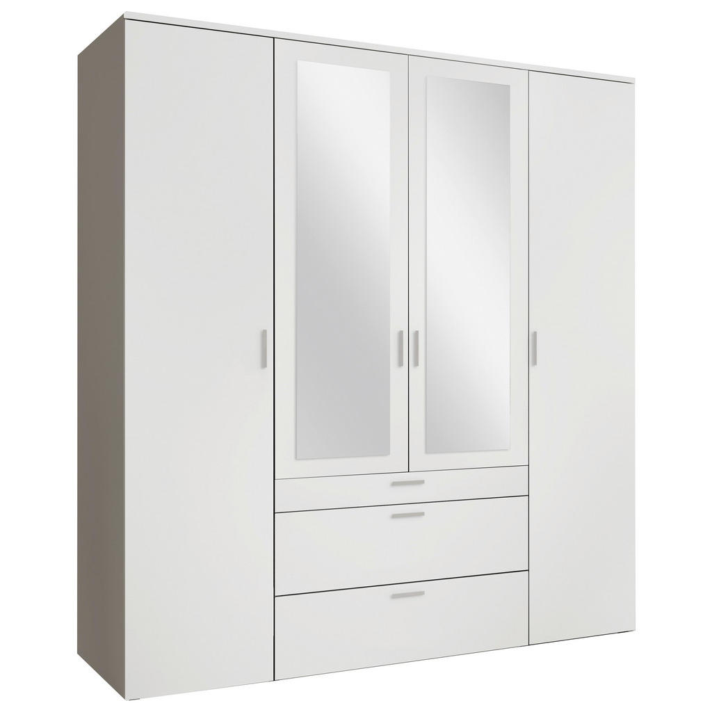 KAST MET KLASSIEKE DEUREN, wit