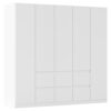 KAST MET KLASSIEKE DEUREN, wit
