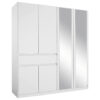 KAST MET KLASSIEKE DEUREN, wit