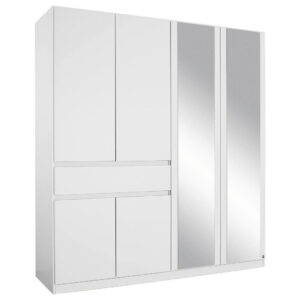 KAST MET KLASSIEKE DEUREN, wit