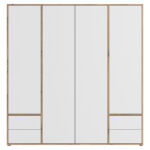 KAST MET KLASSIEKE DEUREN, wit, ambachtelijk eiken thumbnail 5