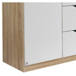 KAST MET KLASSIEKE DEUREN, wit, sonoma eiken thumbnail 2