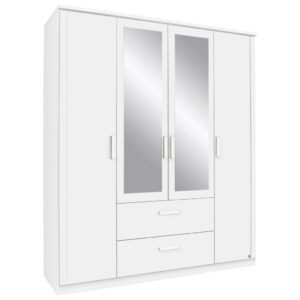 KAST MET KLASSIEKE DEUREN, wit