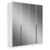 KAST MET KLASSIEKE DEUREN, wit
