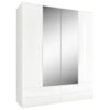 KAST MET KLASSIEKE DEUREN, wit