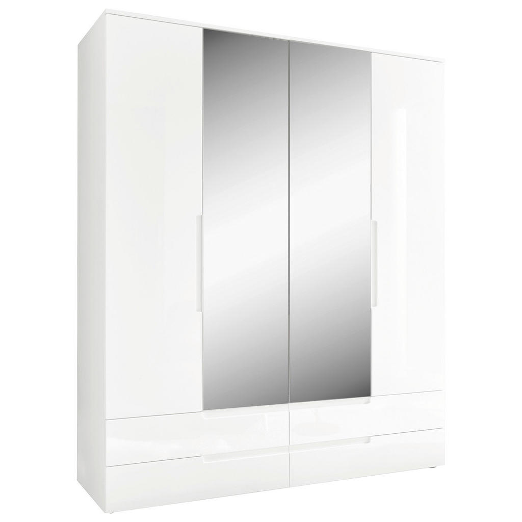 KAST MET KLASSIEKE DEUREN, wit