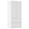KAST MET KLASSIEKE DEUREN, wit
