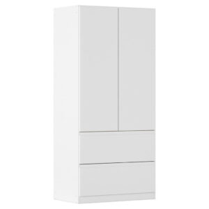 KAST MET KLASSIEKE DEUREN, wit