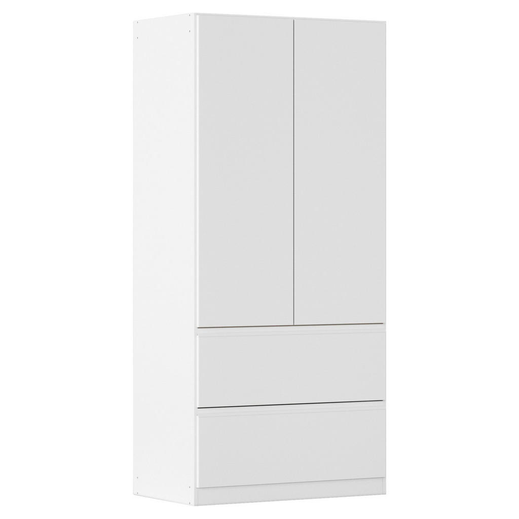 KAST MET KLASSIEKE DEUREN, wit