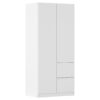 KAST MET KLASSIEKE DEUREN, wit