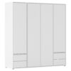 KAST MET KLASSIEKE DEUREN, wit