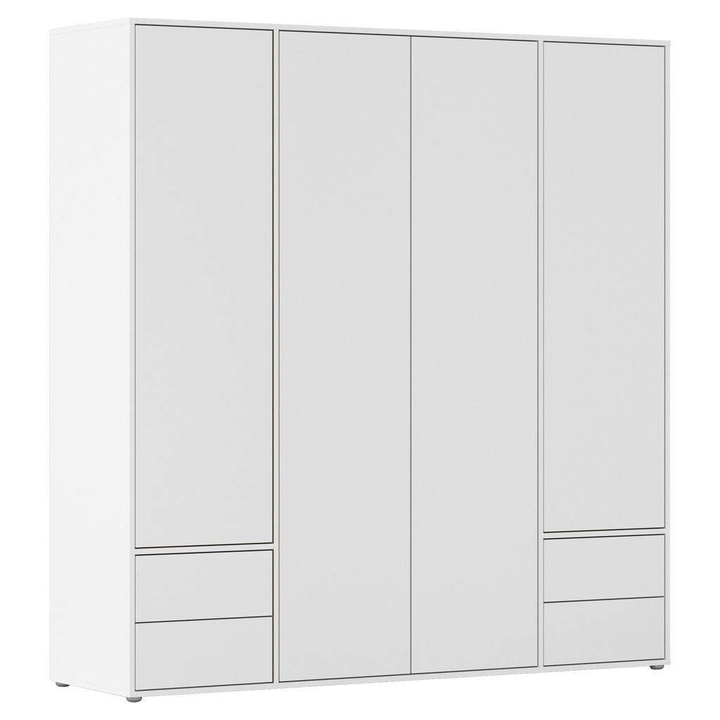 KAST MET KLASSIEKE DEUREN, wit