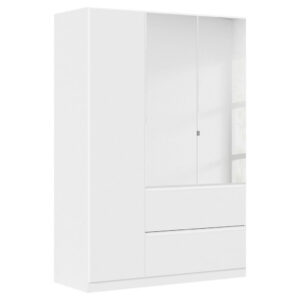 KAST MET KLASSIEKE DEUREN, wit