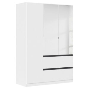 KAST MET KLASSIEKE DEUREN, wit