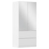 KAST MET KLASSIEKE DEUREN, wit